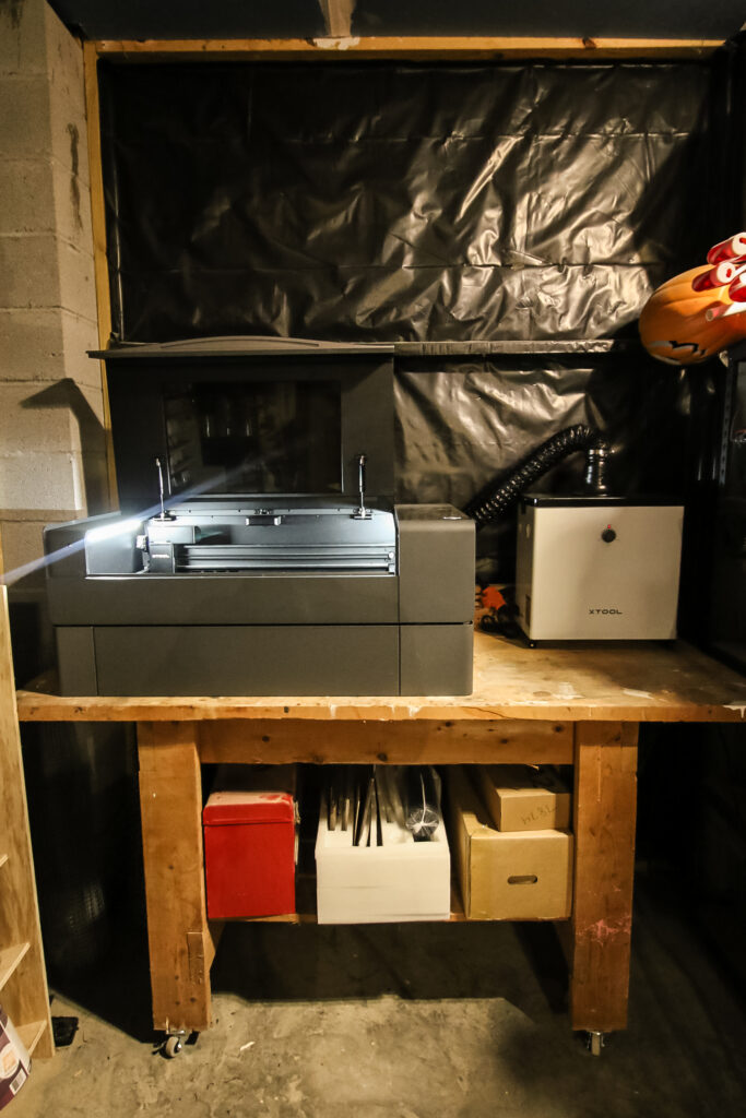 xtool p2 and smoke purifier