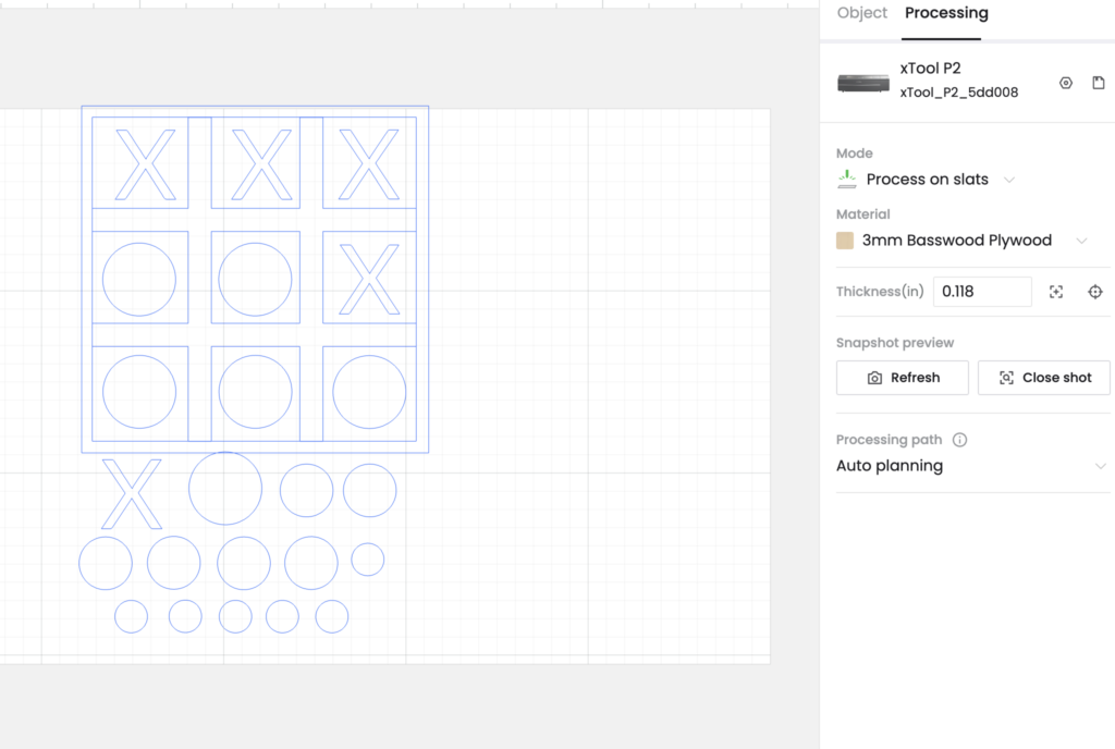 xTool creative space design file