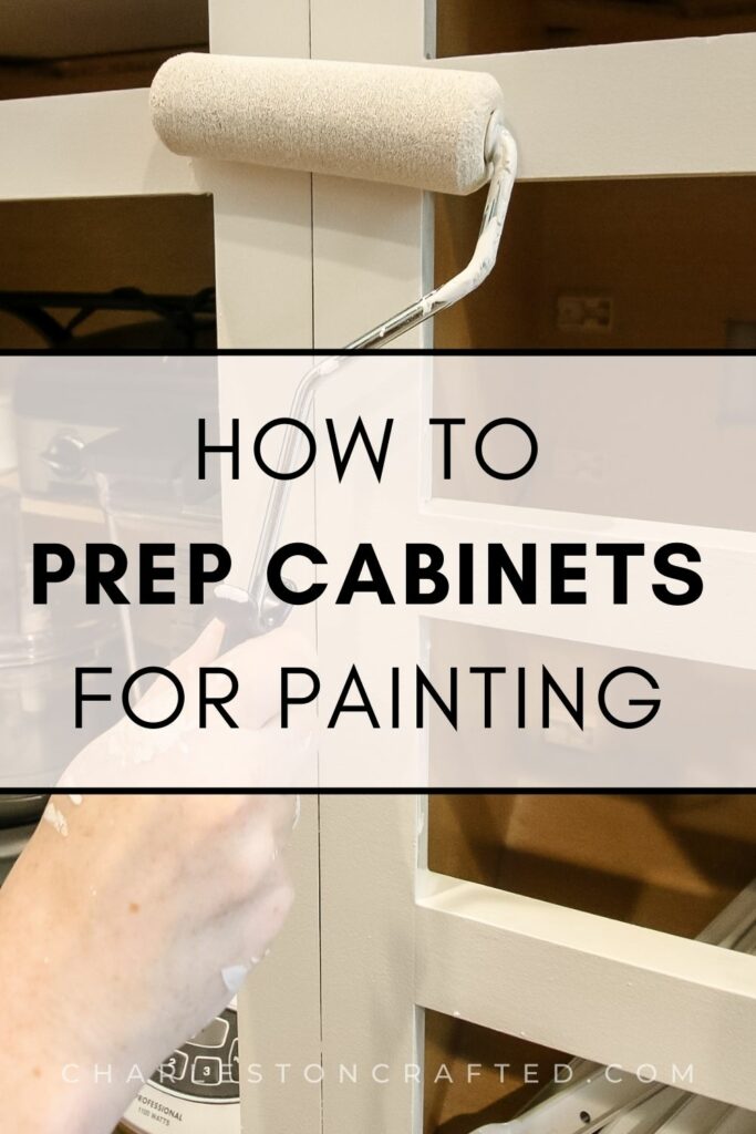 how to prep cabinets for painting