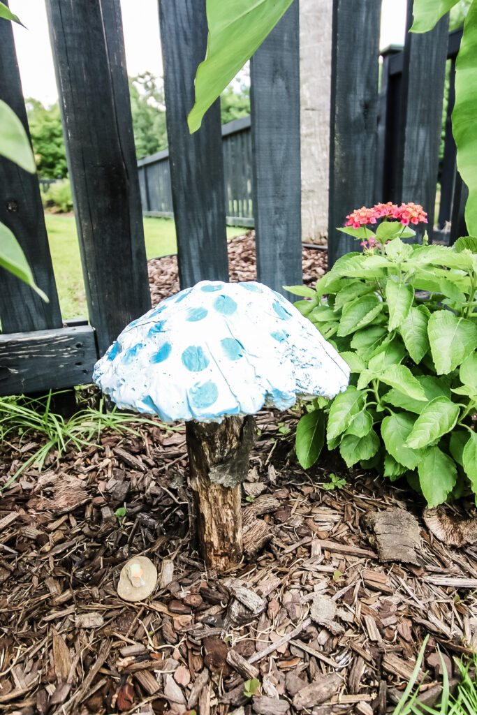 How to make DIY concrete mushrooms - Charleston Crafted
