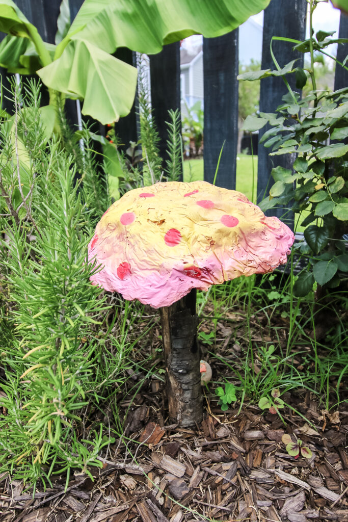 How to make DIY concrete mushrooms - Charleston Crafted