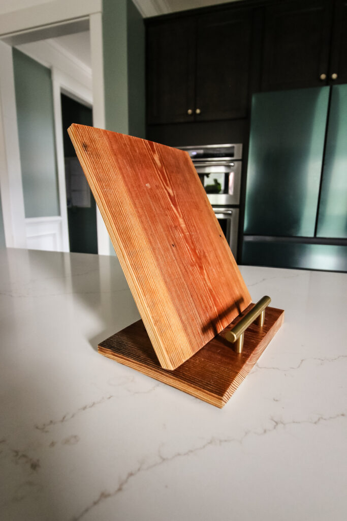 diy cookbook holder