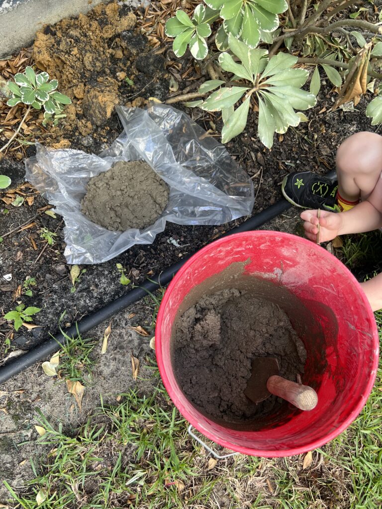 pour concrete