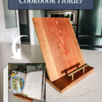 DIY cookbook holder - Charleston Crafted