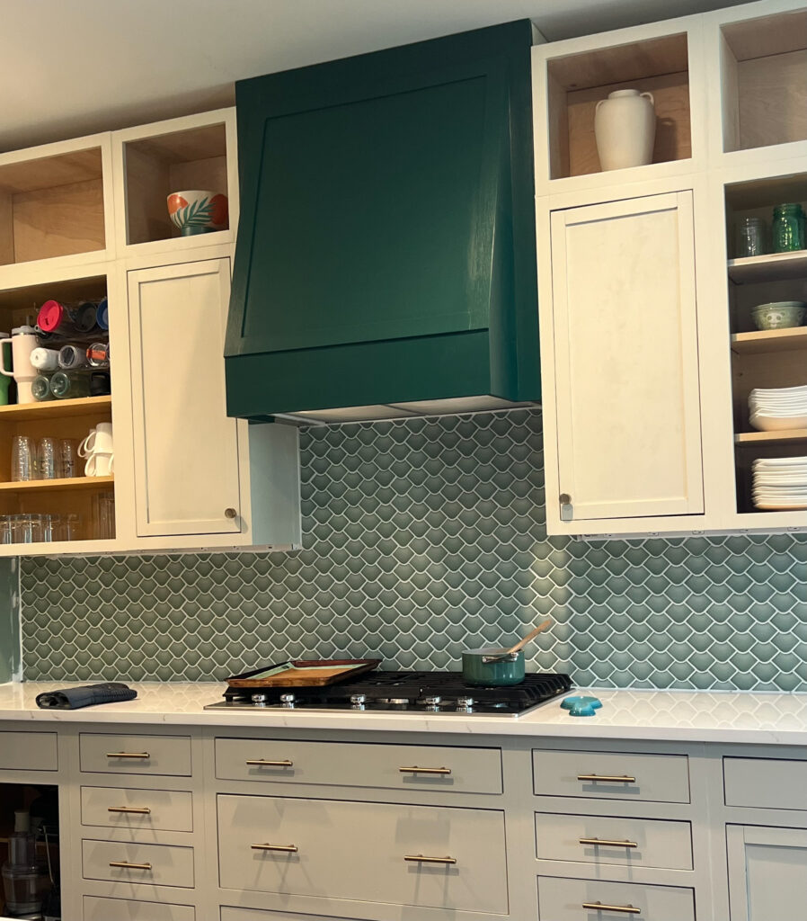 completed backsplash