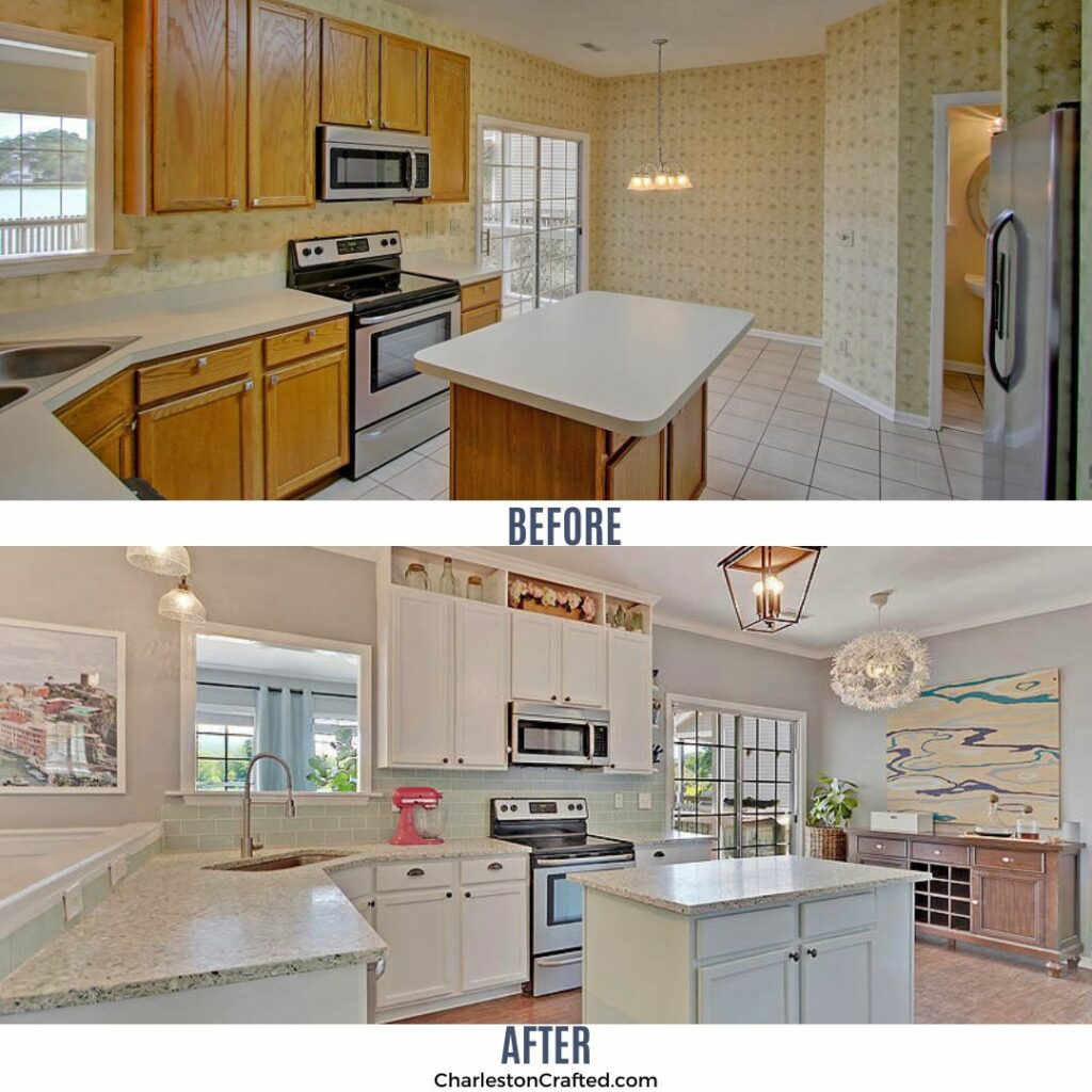 kitchen before and after