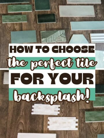 how to choose the perfect tile for your backsplash
