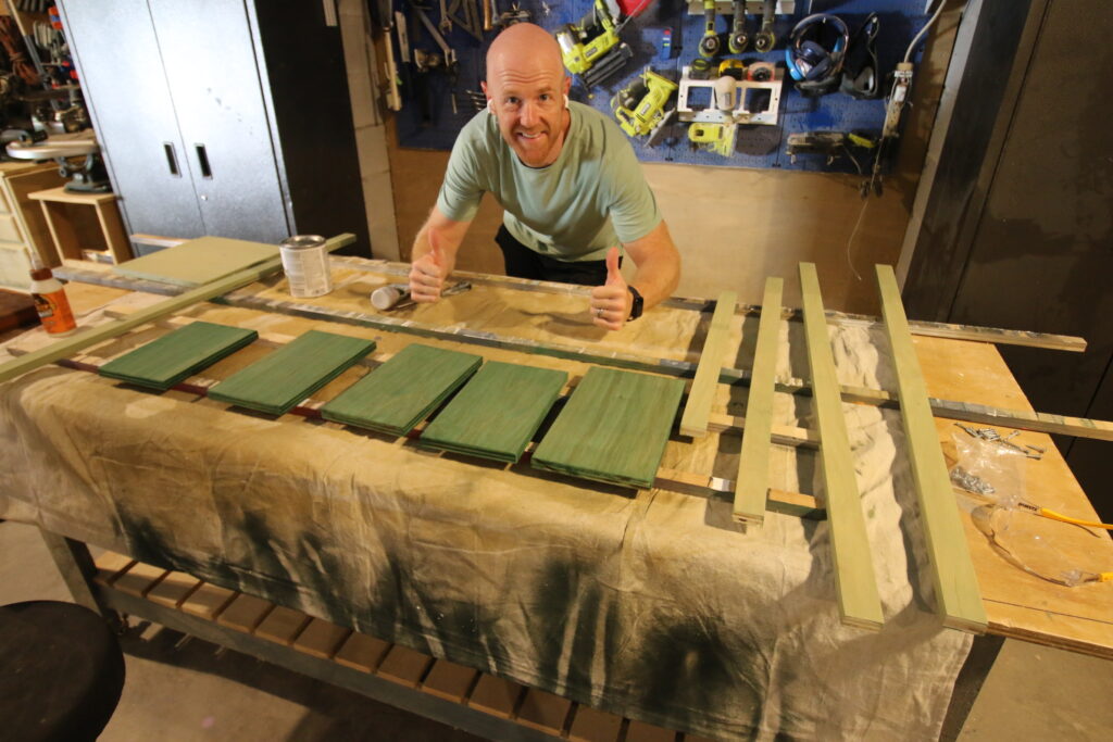 staining green