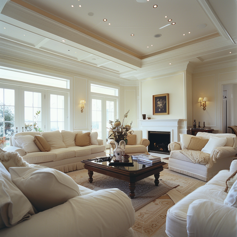 monochromatic living room