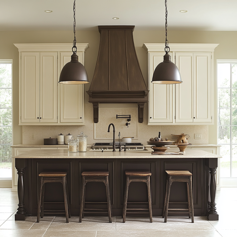 earth toned kitchen