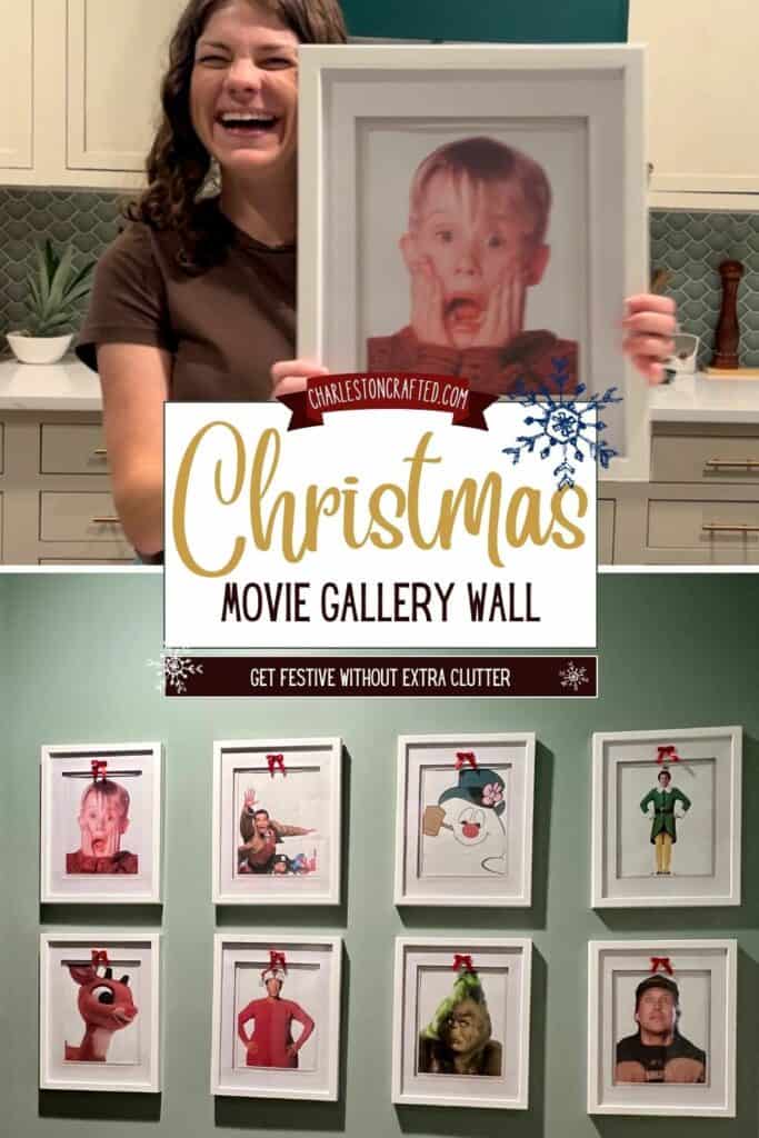 Christmas movie gallery wall