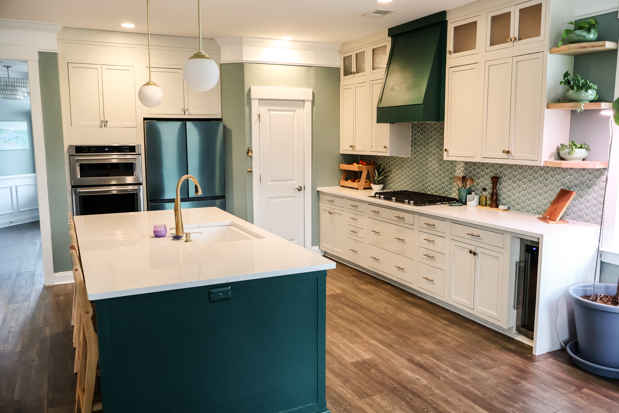 kitchen with clean counters
