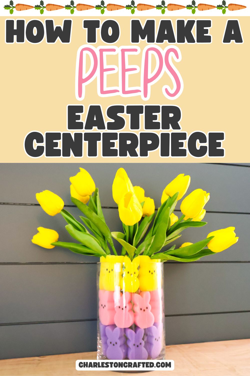 how to make an easter peeps centerpiece