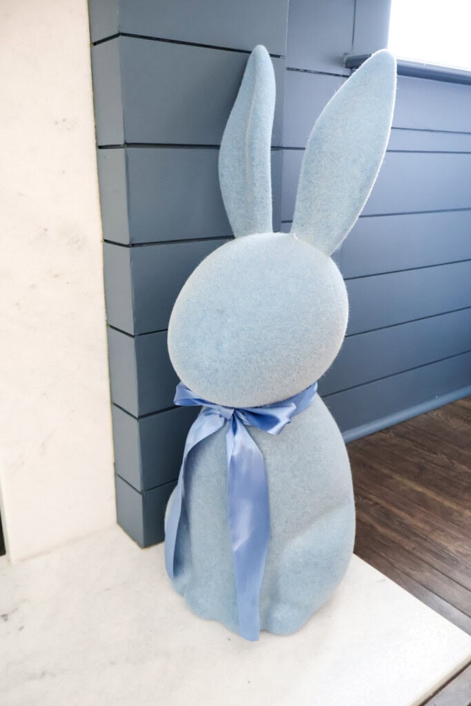 flocked easter bunnies