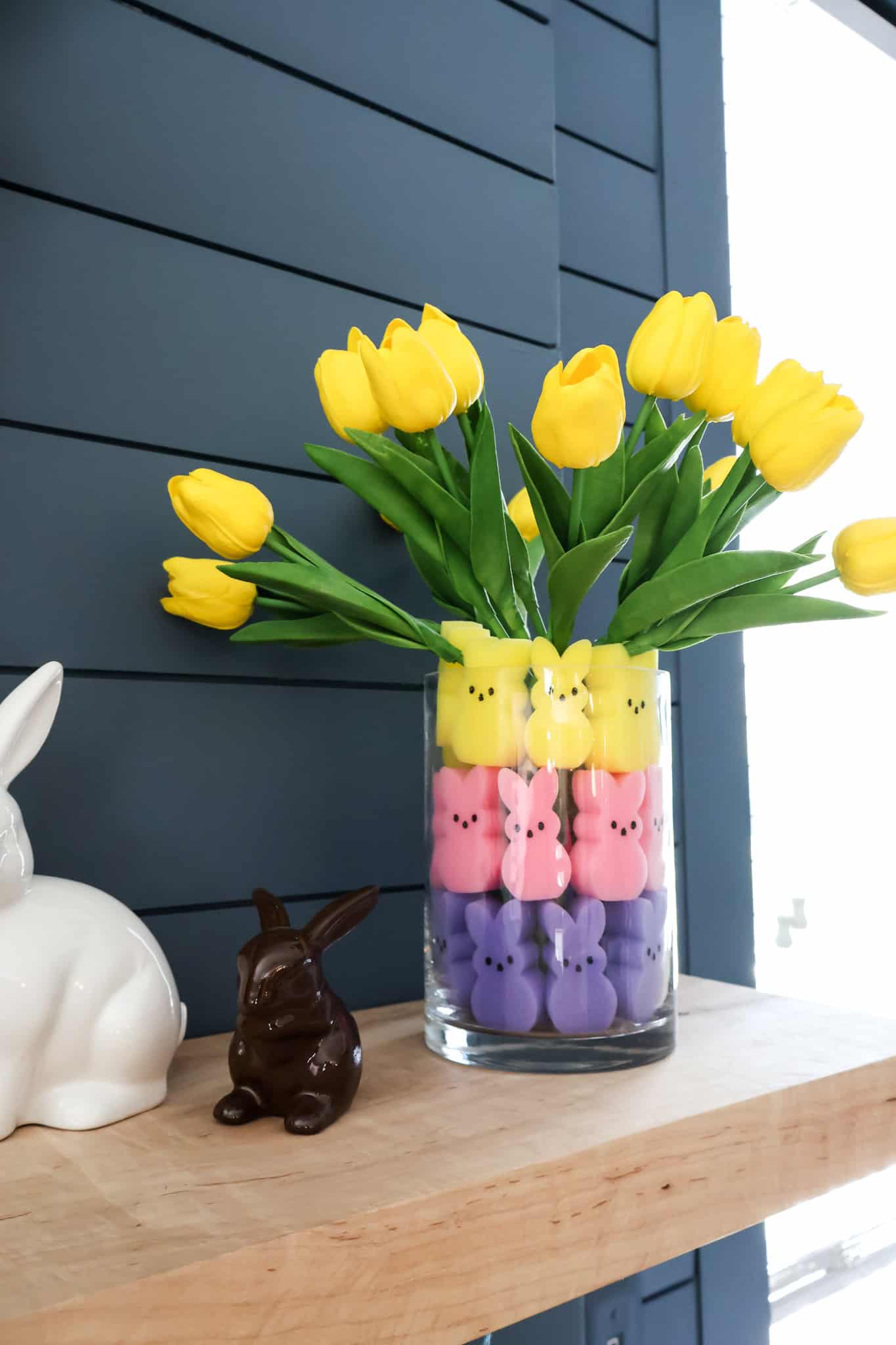 peeps easter vase