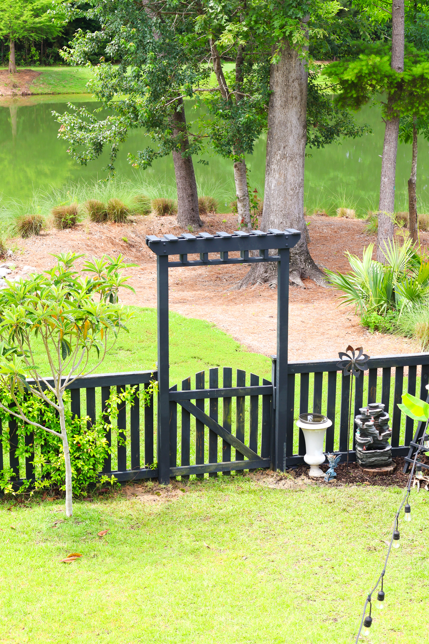 How to build a DIY gate pergola- Charleston Crafted
