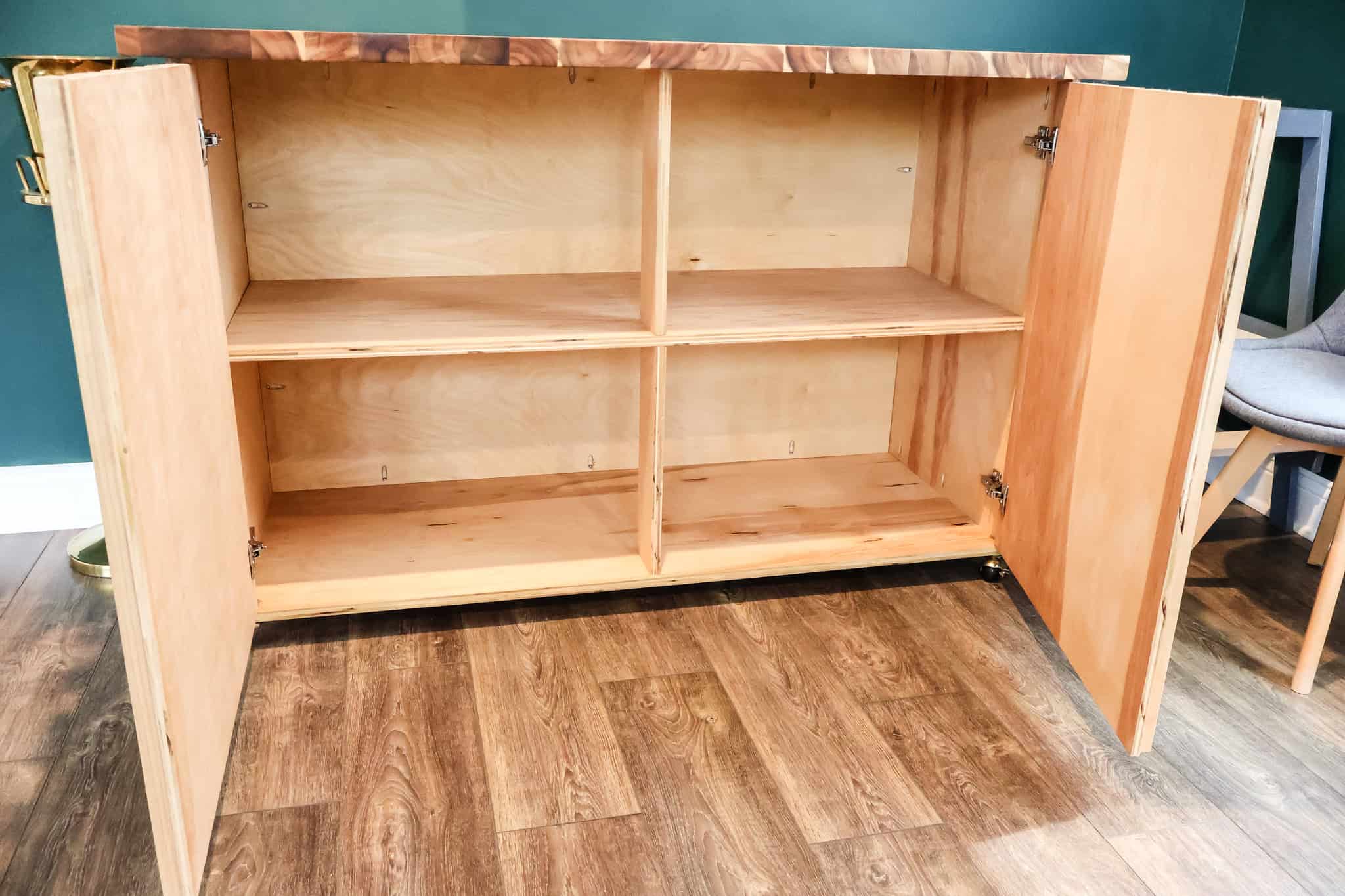 Inside body of table