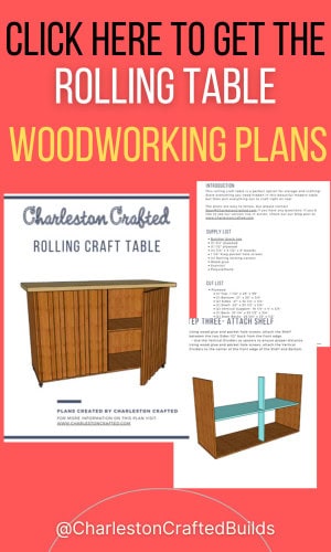 Rolling craft table woodworking plans