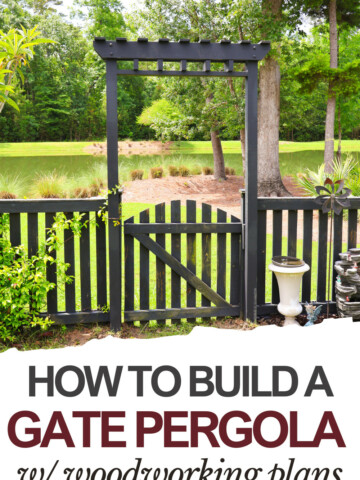 How to build a DIY gate pergola- Charleston Crafted