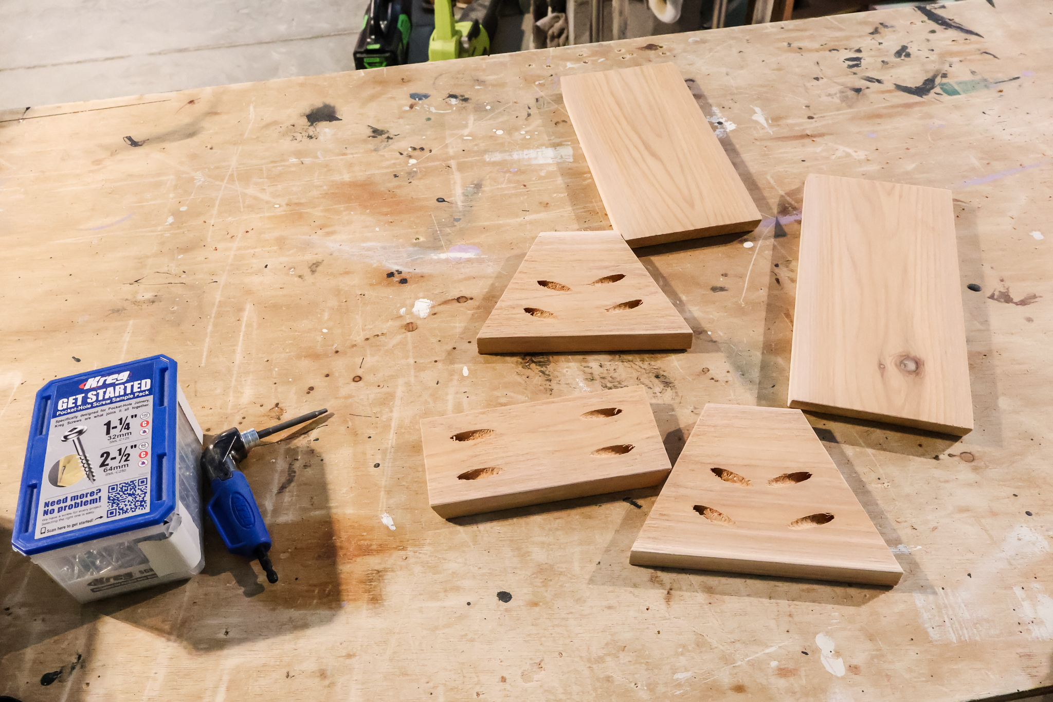 Pocket holes for birdhouse