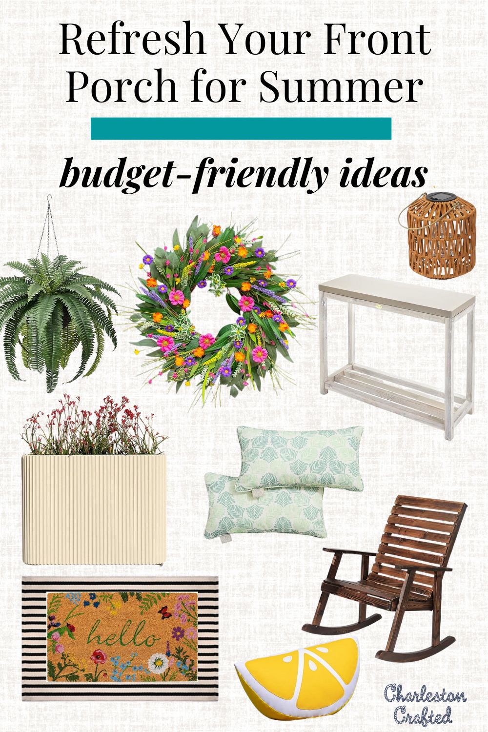 Front porch refresh for summer