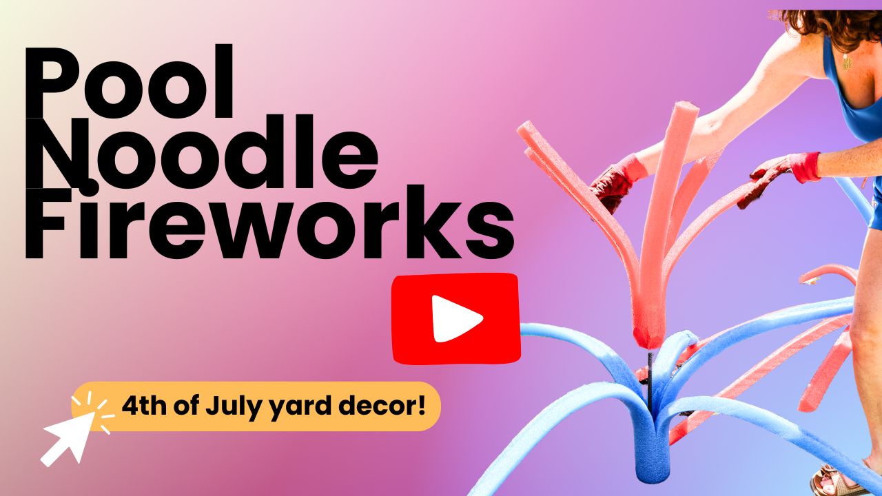 Pool Noodle Fireworks youtube thumbnail