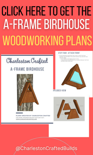 A-frame birdhouse woodworking plans