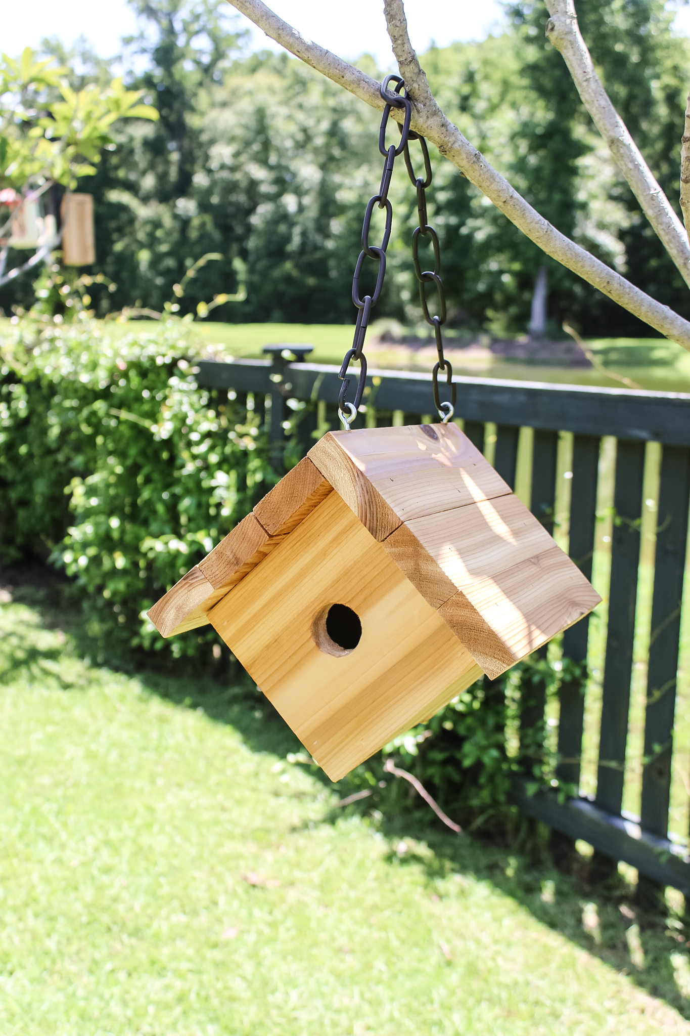 DIY hanging birdhouse - Charleston Crafted
