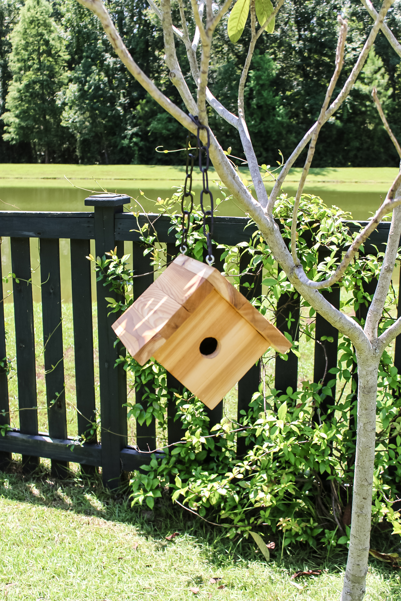 DIY hanging birdhouse - Charleston Crafted
