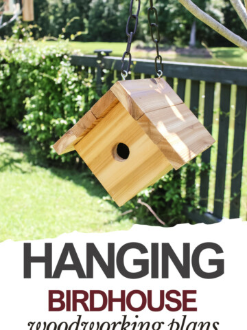 DIY hanging birdhouse - Charleston Crafted