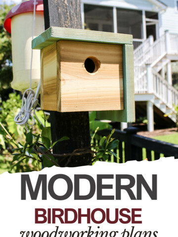 DIY modern birdhouse - Charleston Crafted