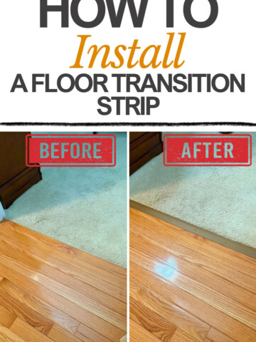 How to install a transition strip - Charleston Crafted
