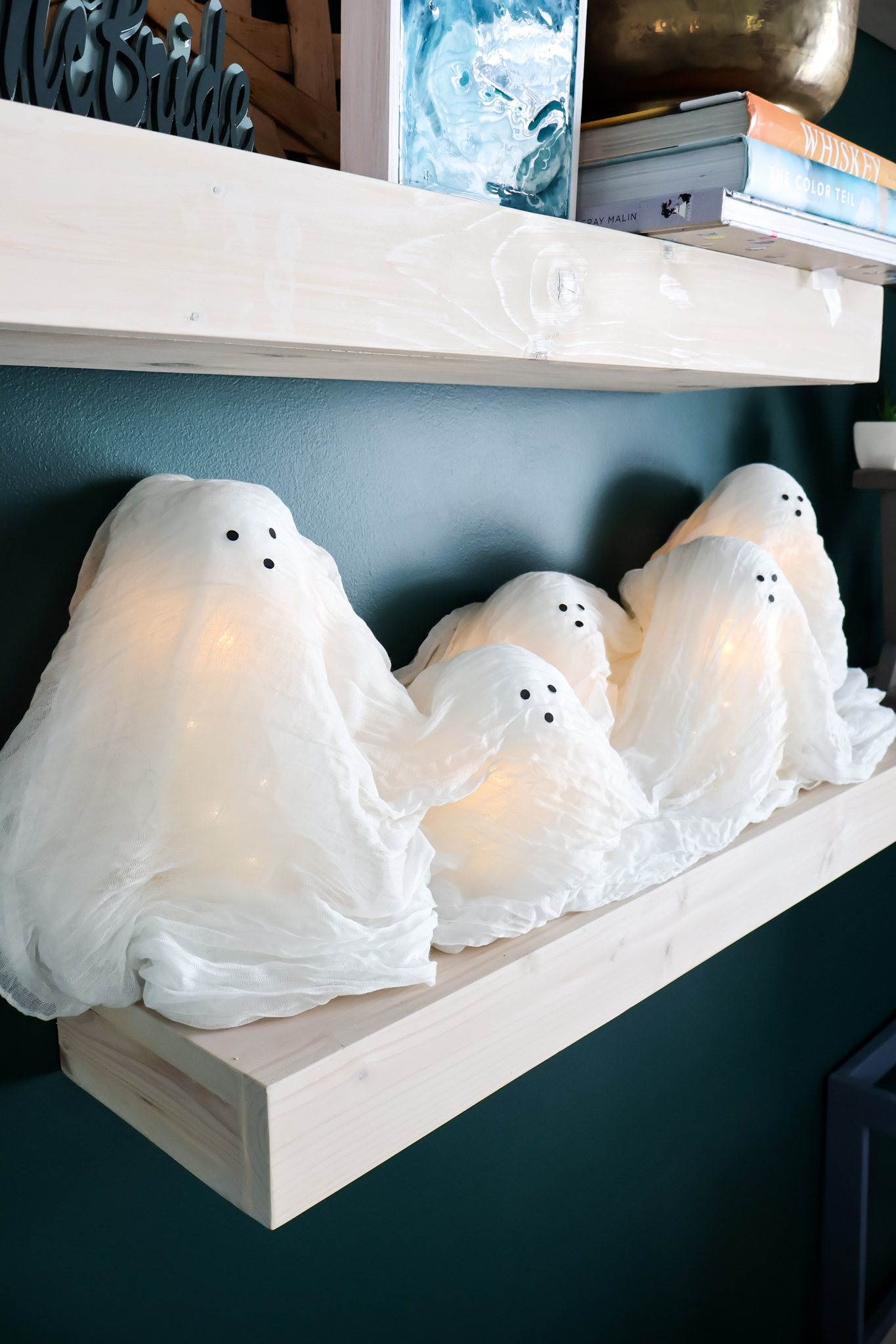 Candle ghost centerpiece