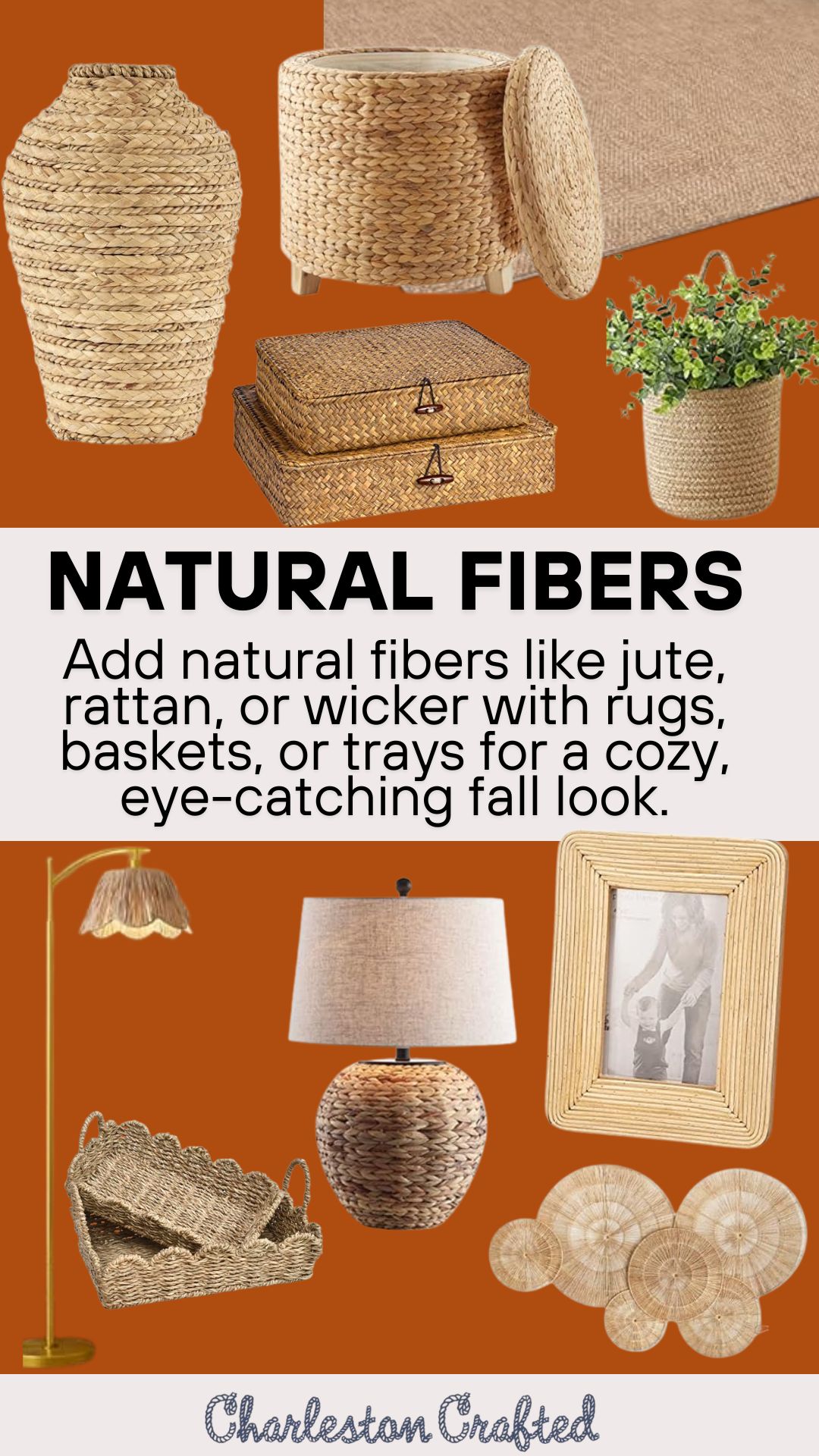 Natural Fibers - Natural Texture Fall Decor
