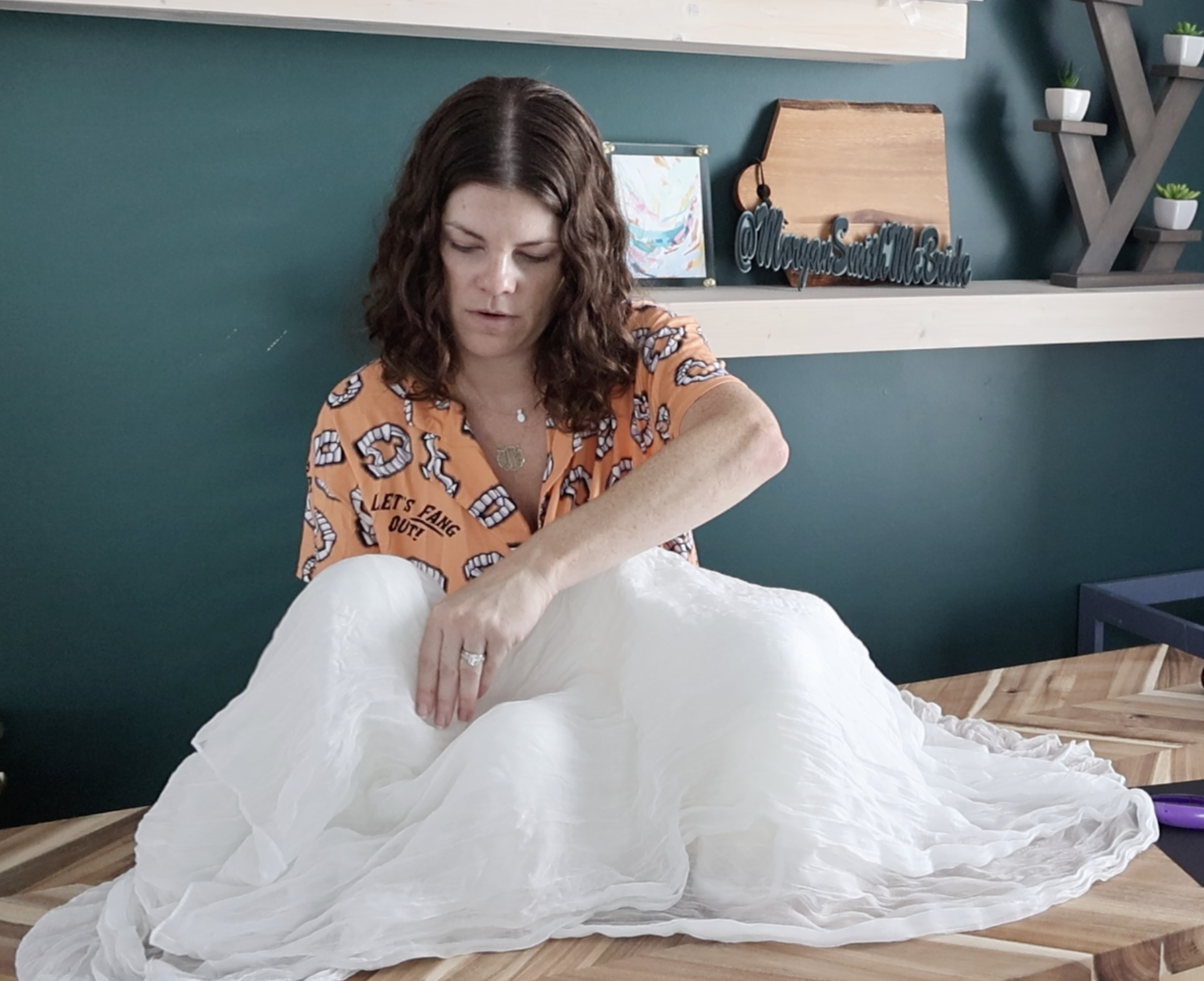 covering candles with gauze
