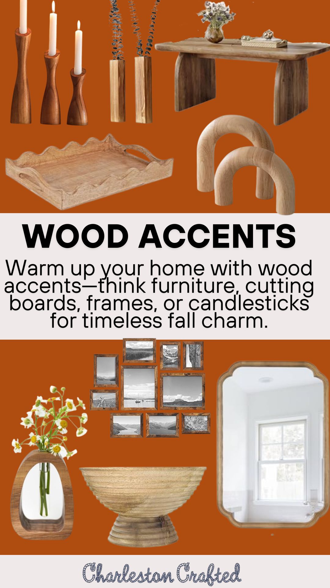 Wood Accents - Natural Texture Fall Decor