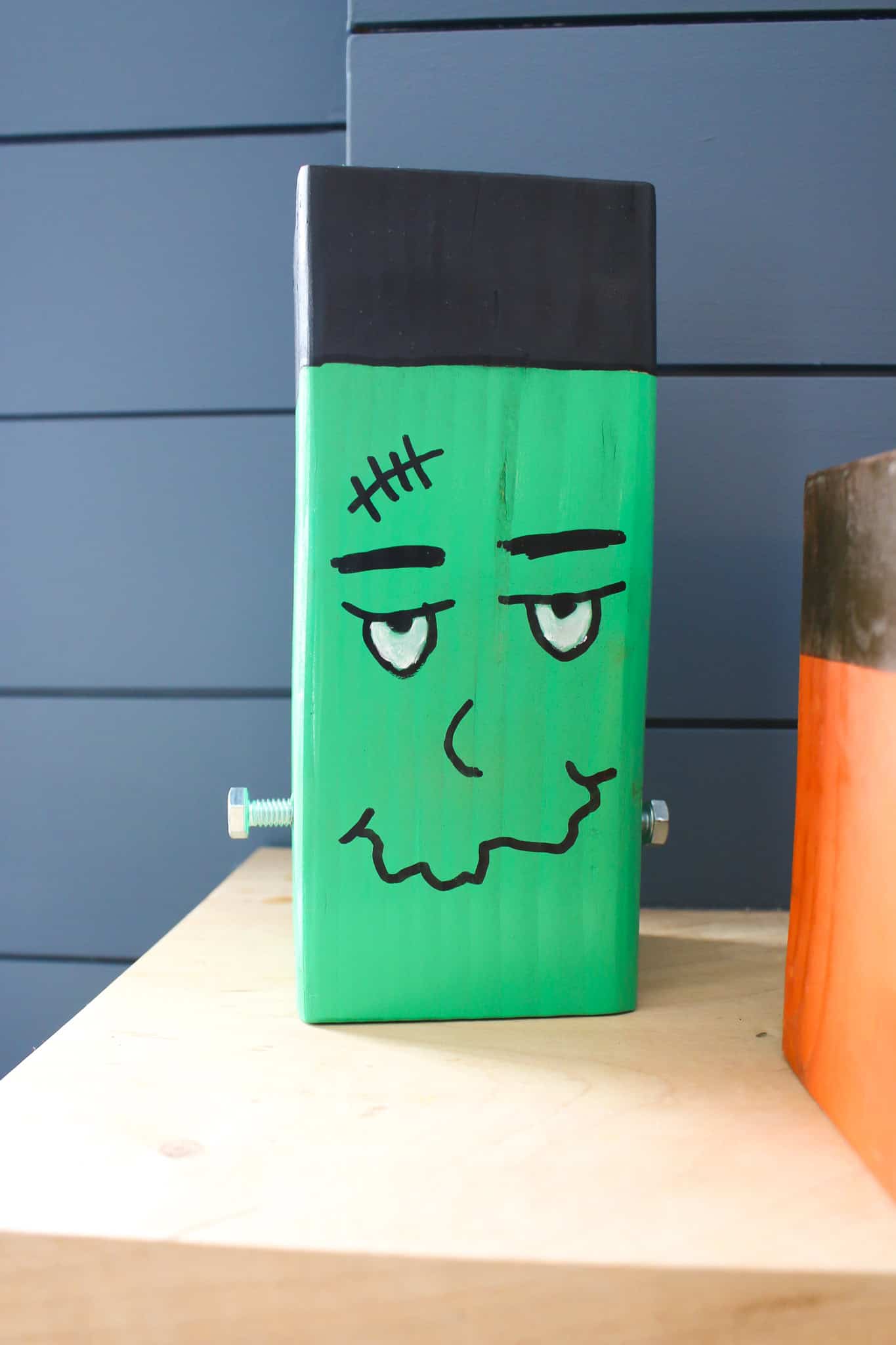Frankenstein wood block