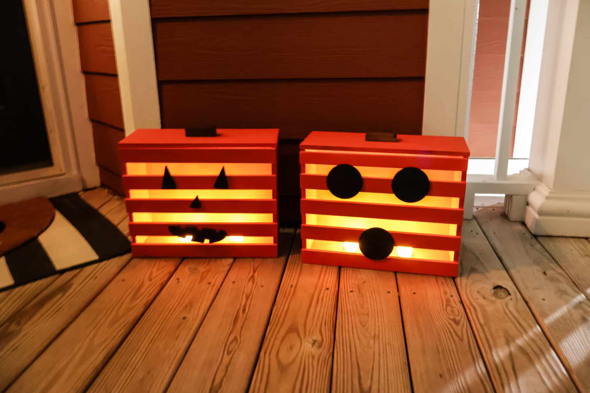 DIY crate Jack-O-Lanterns