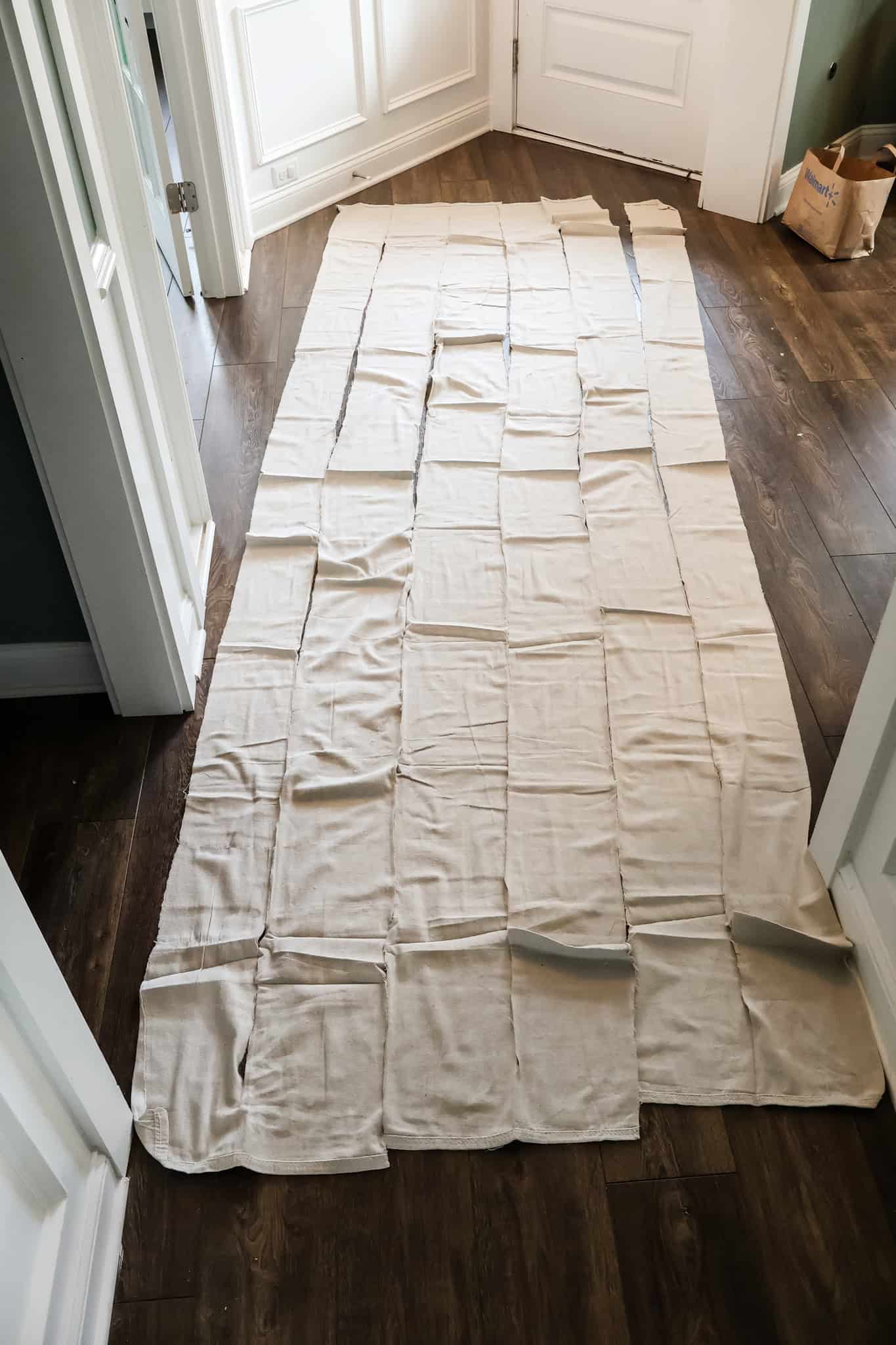 cutting drop cloth