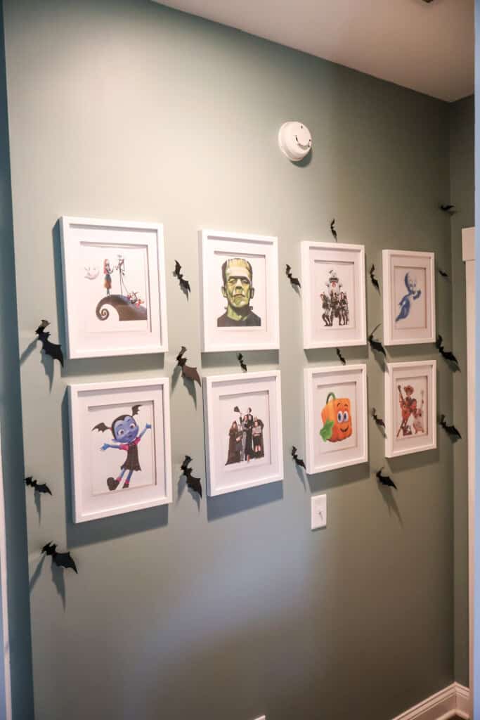 halloween gallery wall