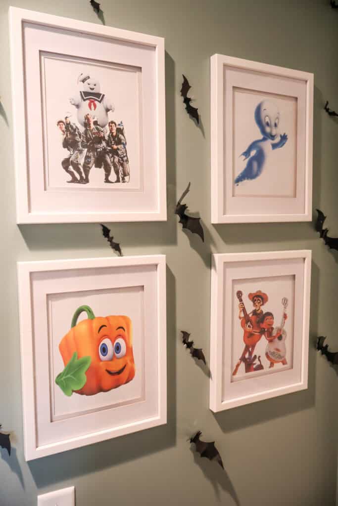 halloween gallery wall