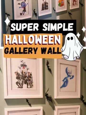 halloween gallery wall