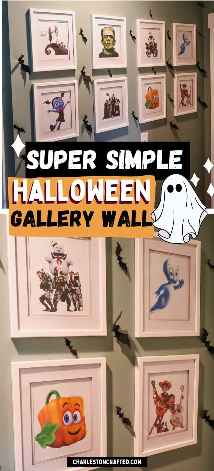 halloween gallery wall