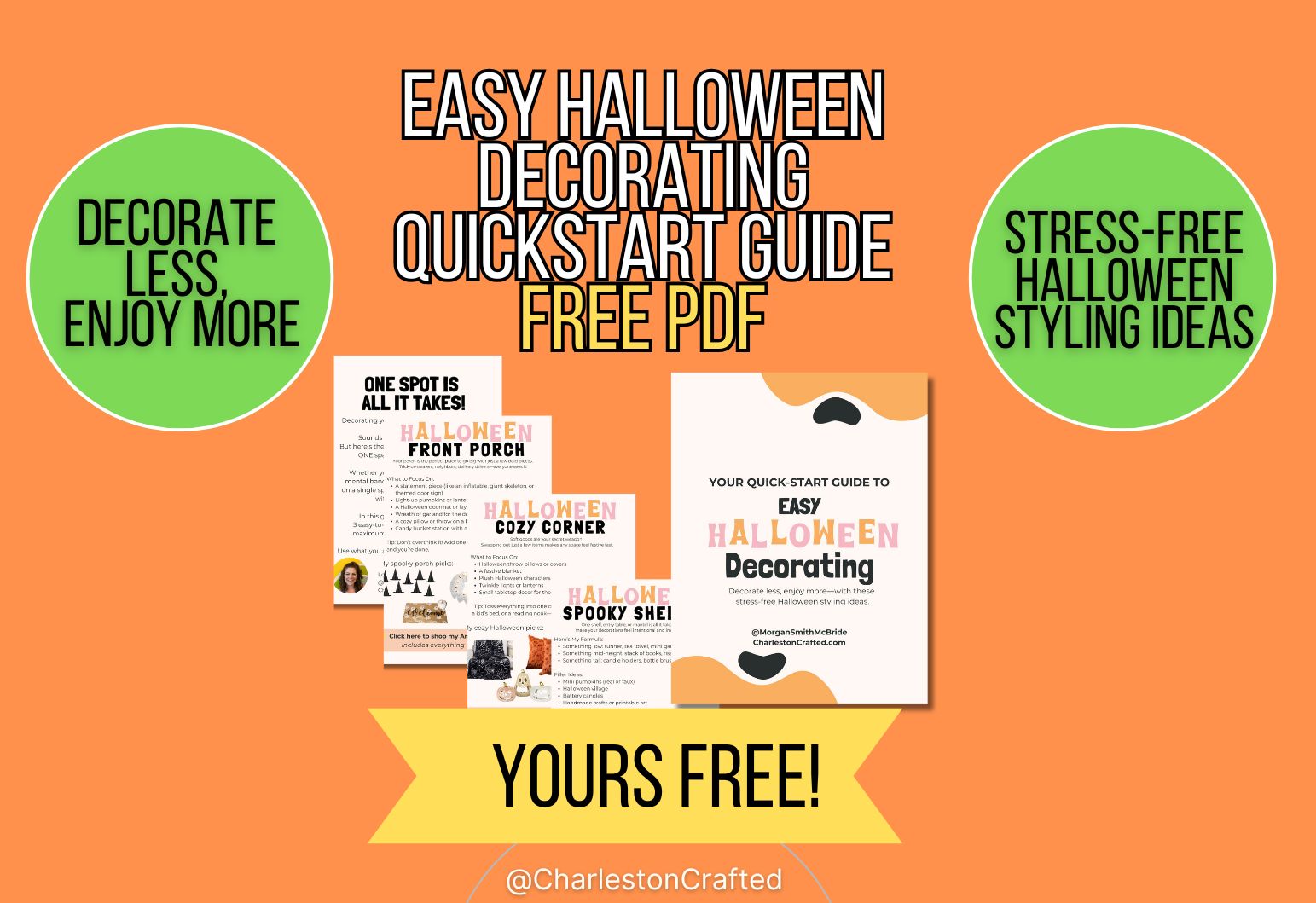 Halloween Organization quick start guide mock up