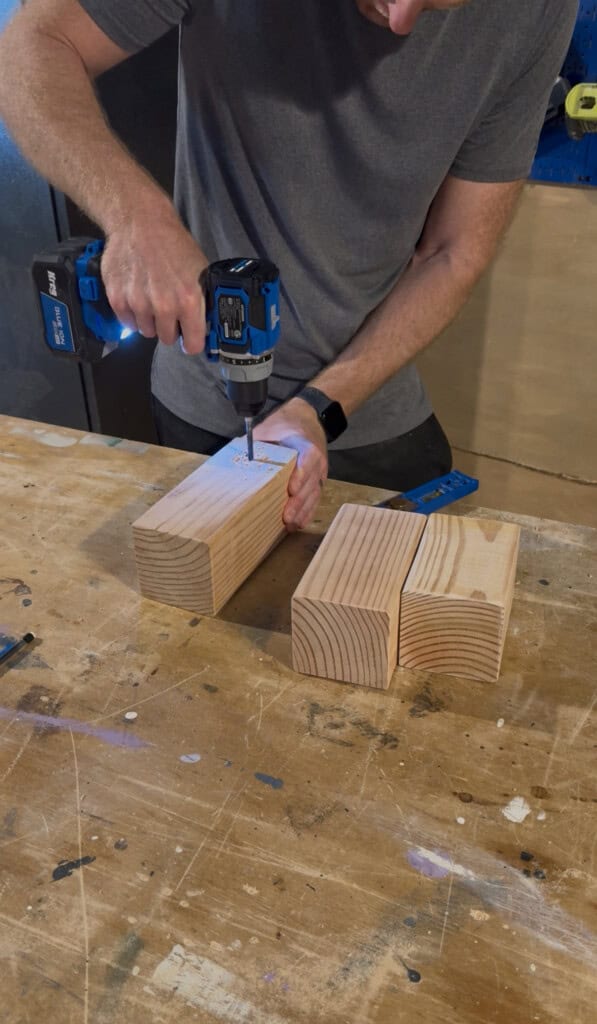 Drilling holes for bolts