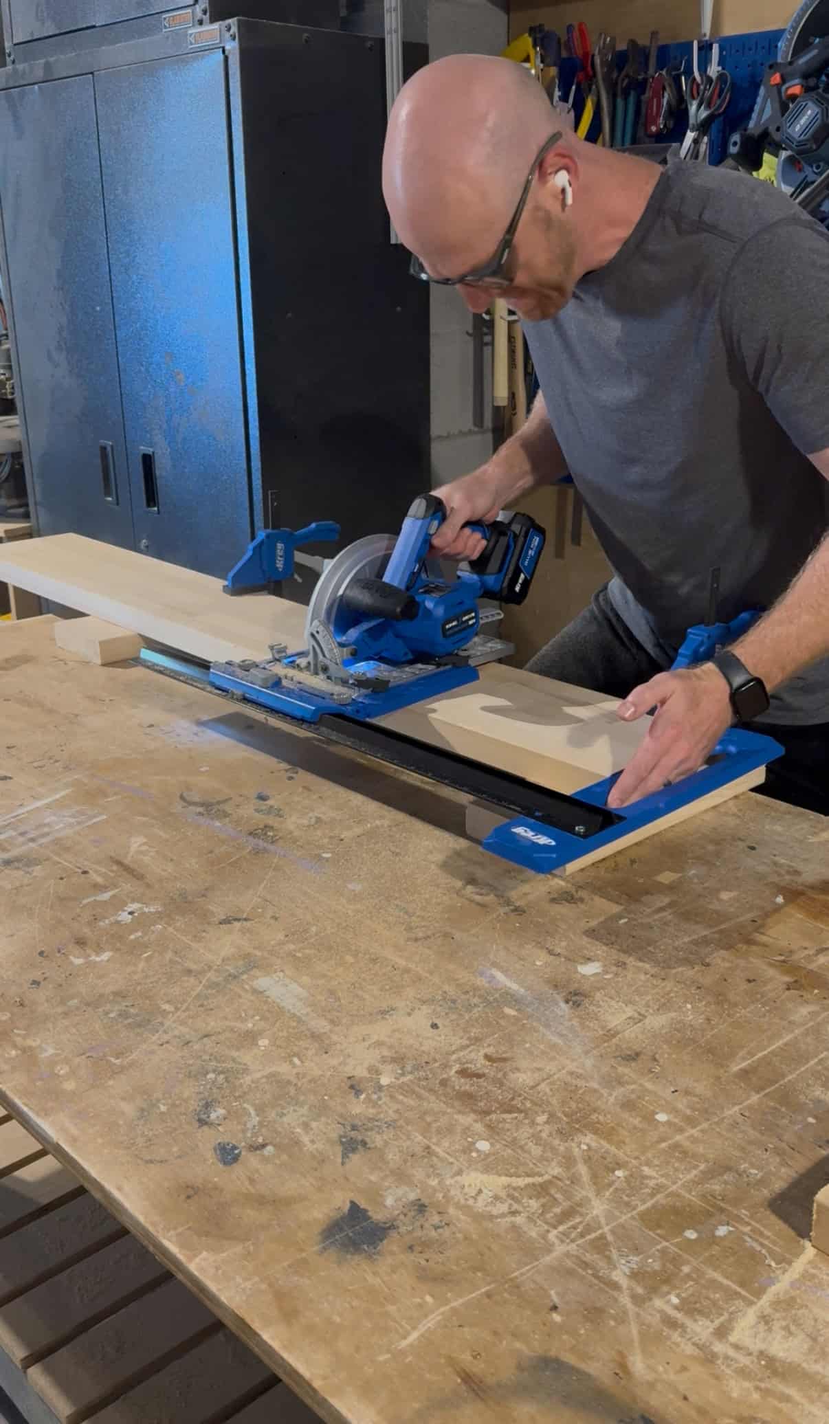 Kreg circular saw in use