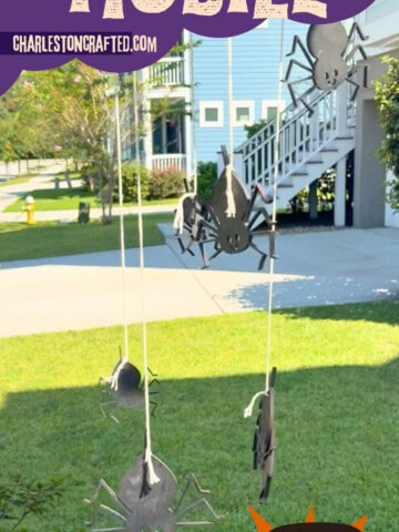 DIY wooden spider mobile - Charleston Crafted
