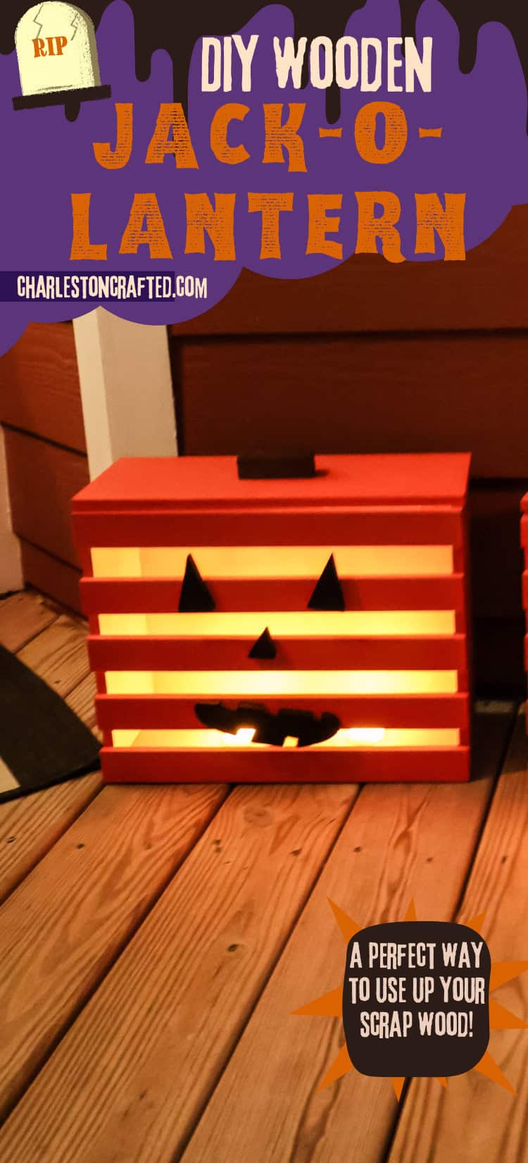 DIY crate Jack-O-Lanterns - Charleston Crafted